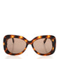 CHANEL CC TORTOISE OVERSIZED SUNGLASSES