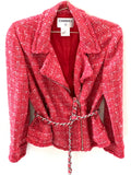 CHANEL COCO TWEED BIKER STYLE JACKET