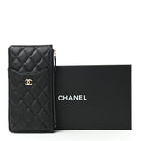 CHL -  CAVIAR QUILTED FLAT MULTI-FUNCTIONAL CASE