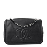 CHANEL CAVIAR LEATHER LARGE TIMELESS CC FLAP BAG
