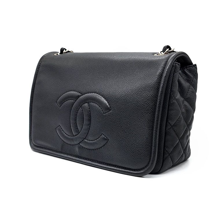CHANEL CAVIAR LEATHER LARGE TIMELESS CC FLAP BAG