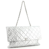 CHL -  CRUMPLED QUILTED CALFSKIN METALLIC CHAIN BAG