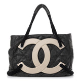 CHANEL COATET CANVAS LARGE CC TOTE BAG