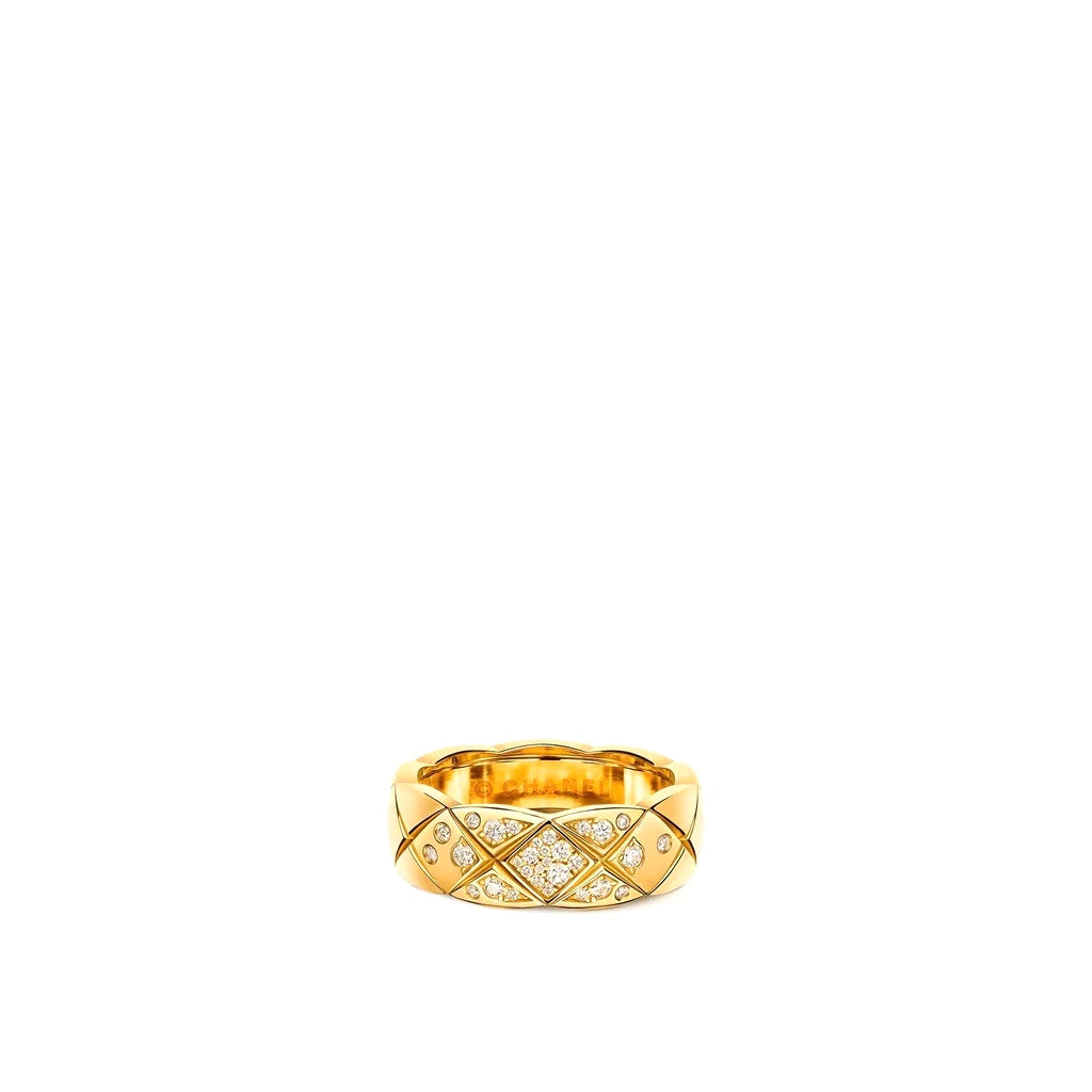 CHANEL COCO CRUSH 18K GOLD DIAMOND RING