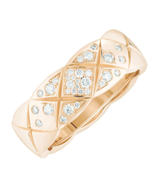 CHANEL COCO CRUSH 18K GOLD DIAMOND RING