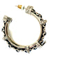 CHANEL CC CRYSTAL RUTHENIUM HOOP EARRINGS