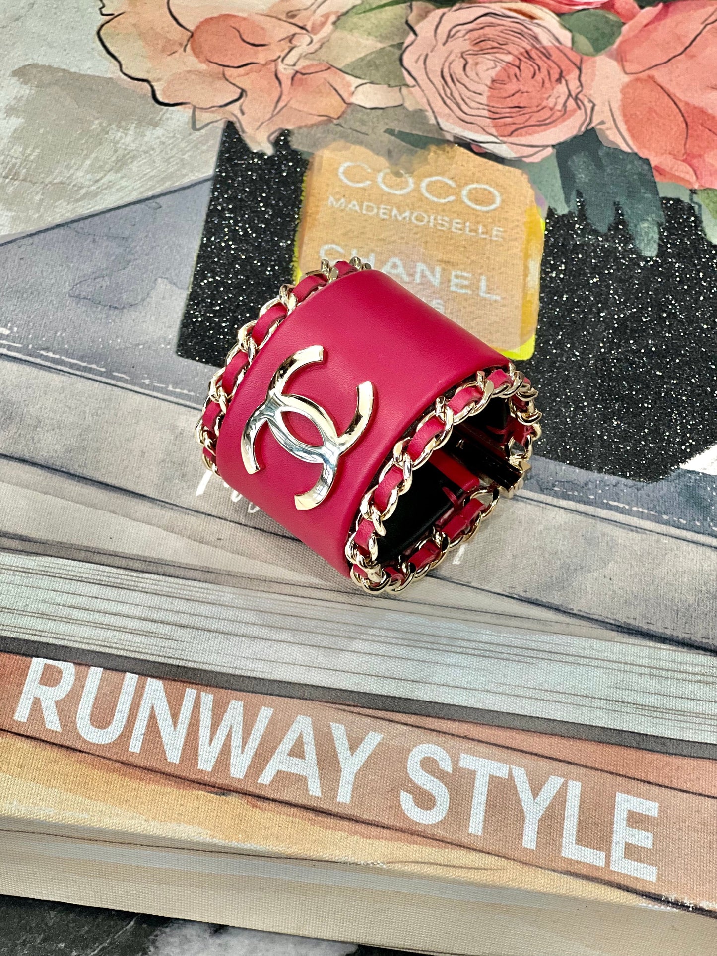 CHANEL CC RUNWAY COLLECTION CUFF BRACELET