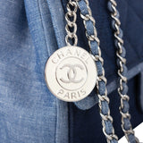 CHL -  DENIM MEDALLION MEDIUM FLAP BAG
