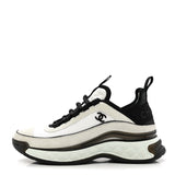 CHANEL FABRIC SUEDE CALFSKIN CC SNEAKERS