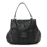 CHANEL GLAZED CAVIAR COCO RIDER FLAP BAG