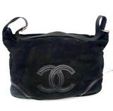 CHL -  BLACK SHEARLING HOBO BAG