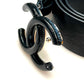 CHANEL INTERLOCKING CC LOGO LEATHER BELT