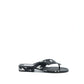 CHANEL INTERLOCKING CC LOGO LAMBSKIN SLIDES