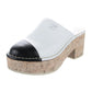 CHANEL INTERLOCKING CC LOGO MULES CLOGS