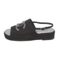 CHANEL INTERLOCKING CC LOGO SLINGBACK SANDALS