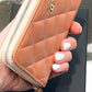 CHANEL QUILTED LAMBSKIN ZIPPY WALLET