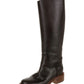 CHANEL CALFSKIN LEATHER TALL RIDING BOOTS