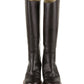 CHANEL CALFSKIN LEATHER TALL RIDING BOOTS