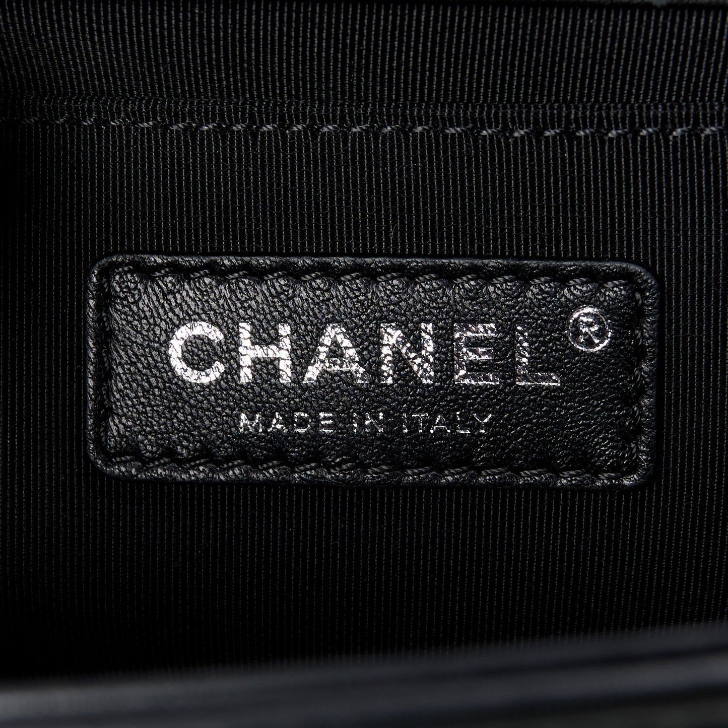 CHANEL HOLOGRAPHIC CHEVRON LAMBSKIN MEDIUM BOY BAG
