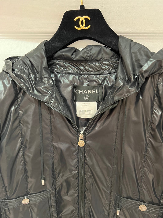 CHANEL HOODED NYLON JACKET