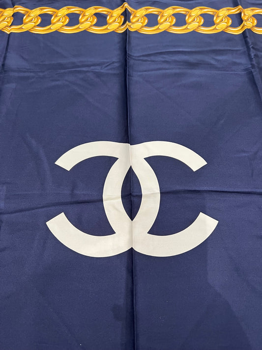 CHANEL PARIS 31 RUE CAMBON CC SILK SCARF