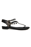 CHANEL PEARL EMBELLISHED THONG FLAT SANDALS