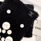 CHANEL CC PEARL LAMBSKIN LEATHER & SHEARLING GLOVES