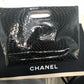 CHL -  CC PERFORATED PATENT CLUTCH BAG