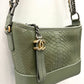 CHANEL CC PYTHON GABRIELLE HOBO BAG