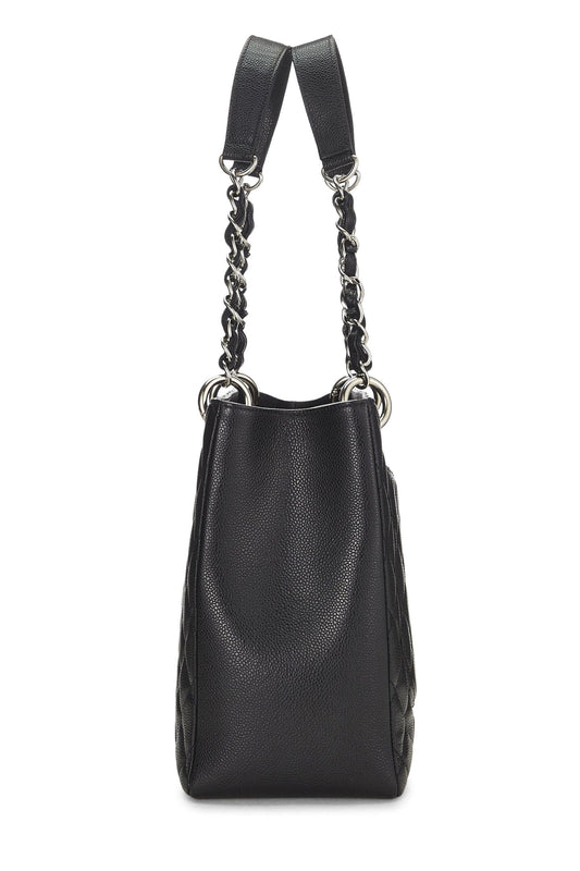 CHANEL QUILTED CAVIAR GRAND SHOPPING TOTE BAG GST