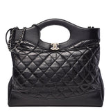 CHANEL 31 LARGE QUILTED LAMBSKIN SHOPPING BAG