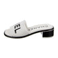 CHANEL RAW EDGE & LEATHER CHA NEL MULES