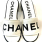 CHANEL RAW EDGE & LEATHER CHA NEL MULES