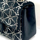 CHANEL RUTHENIUM STRASS CRYSTAL EMBELLISHED MINI CLASSIC FLAP BAG