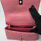 CHANEL CAVIAR CHEVRON QUILTED SMALL COCO HANDLE FLAP BAG