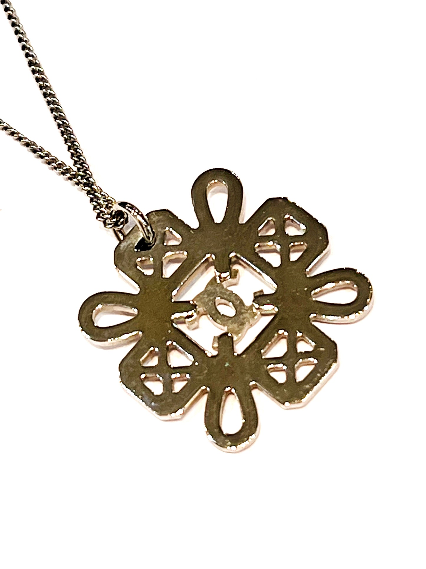 CHANEL STRASS CC PENDANT NECKLACE