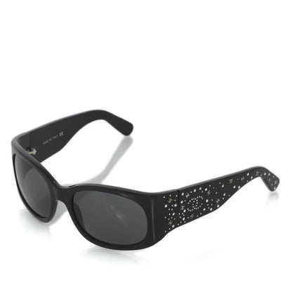 CHANEL SWAROVSKI CRYSTAL CC LOGO SUNGLASSES