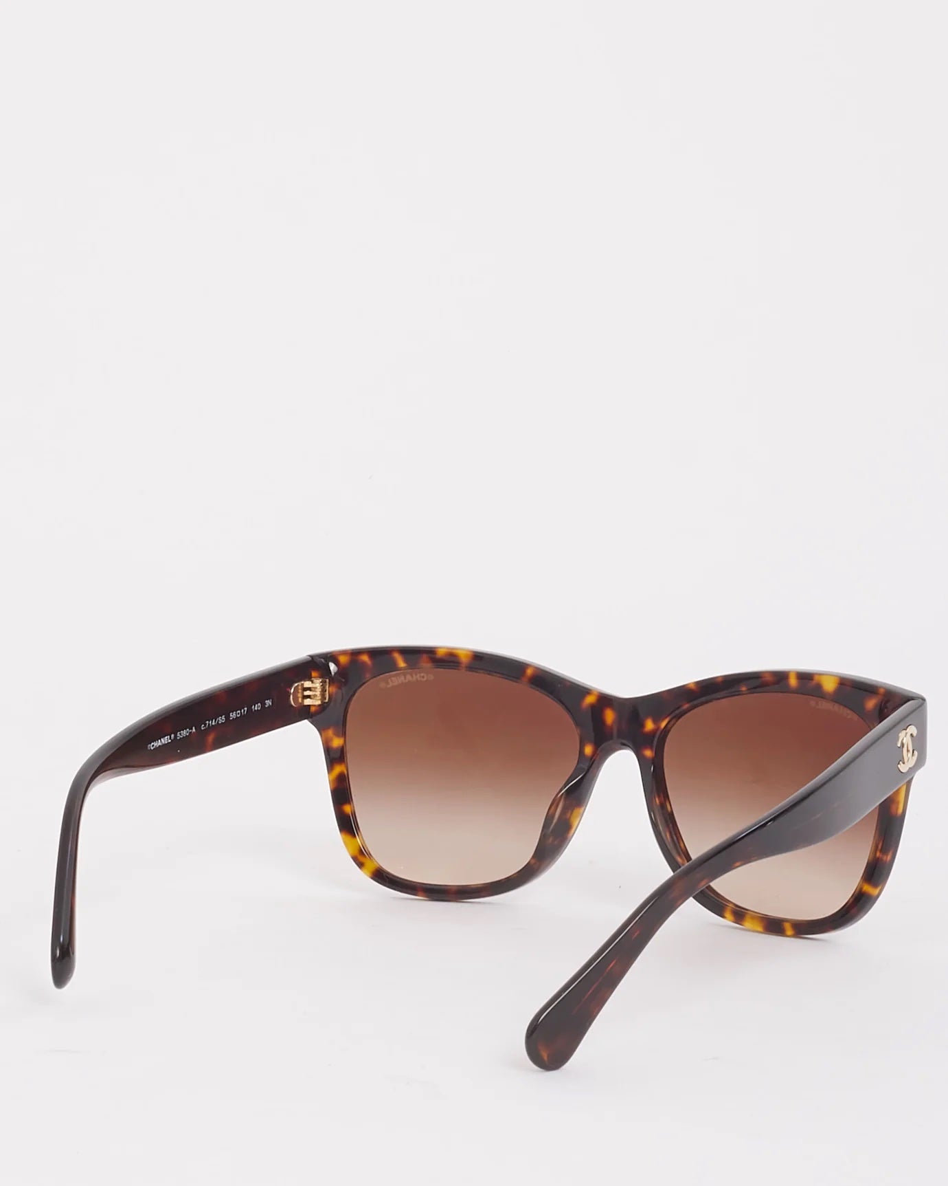 CHANEL TORTOISE ACETATE BUTTERFLY SUNGLASSES