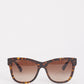 CHANEL TORTOISE ACETATE BUTTERFLY SUNGLASSES