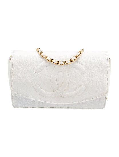 CHANEL TIMELESS   LEATHER WALLET ON A CHAIN