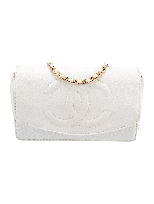 CHANEL TIMELESS   LEATHER WALLET ON A CHAIN
