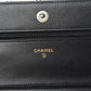 CHANEL TWEED QUILTED WALLET ON A CHAIN
