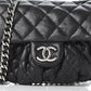 CHANEL WASHED LAMBSKIN QUILTED MINI CHAIN AROUND FLAP BAG