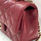 CHANEL QUILTED LAMBSKIN  RECTANGULAR MINI FLAP TOP HANDLE BAG