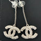 CHANEL BAGUETTE CRYSTAL CC DROP EARRINGS