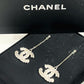 CHANEL BAGUETTE CRYSTAL CC DROP EARRINGS