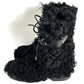 CHANEL INTERLOCKING CC LOGO SHEARLING BOOTS