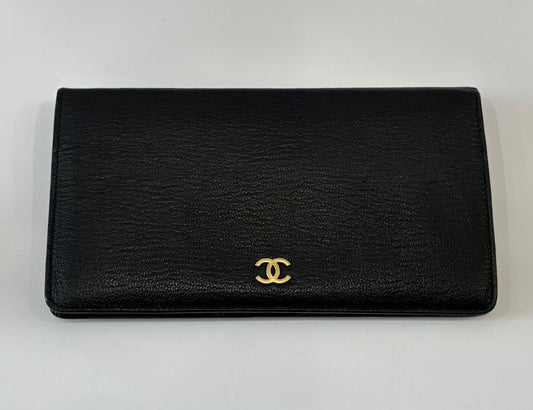 CHANEL SEBURGA LEATHER BIFOLD WALLET