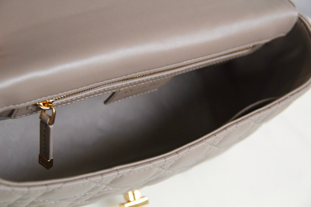 DIR 2023 Caro pink real leather sling shoulder bag