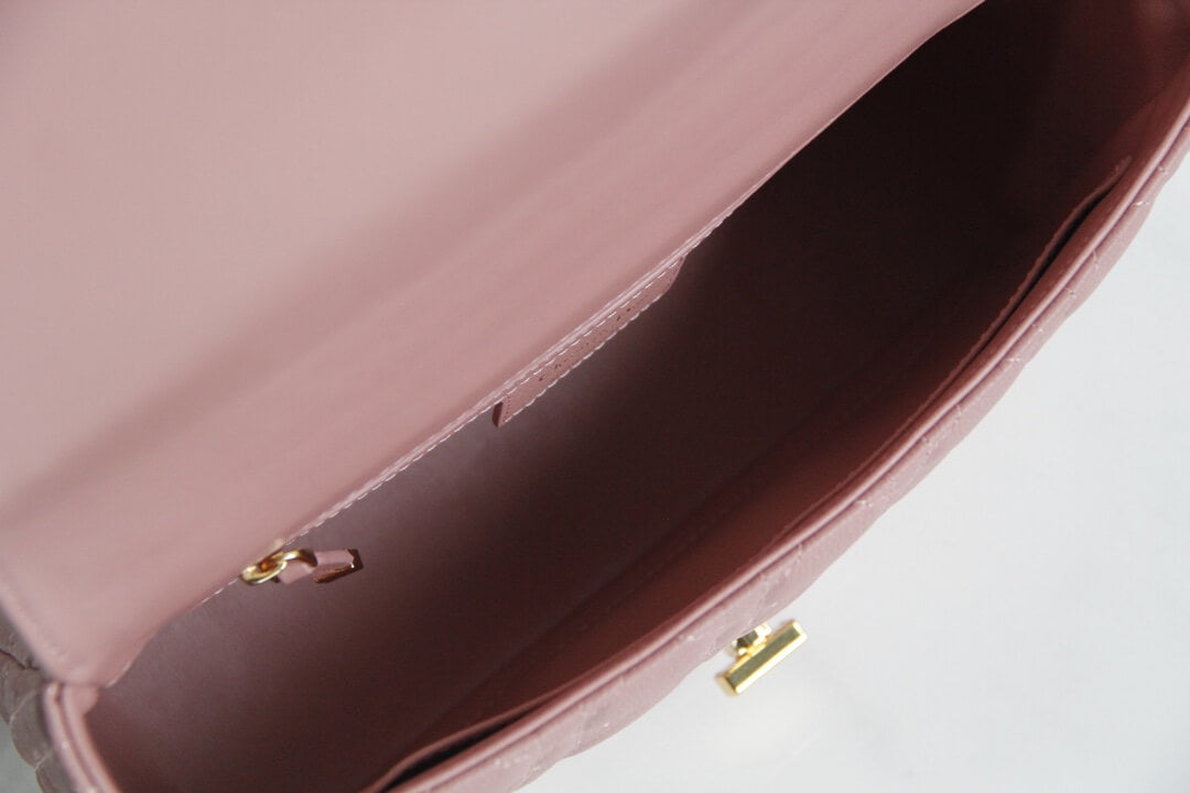 DIR 2023 Caro rose red real leather sling shoulder bag